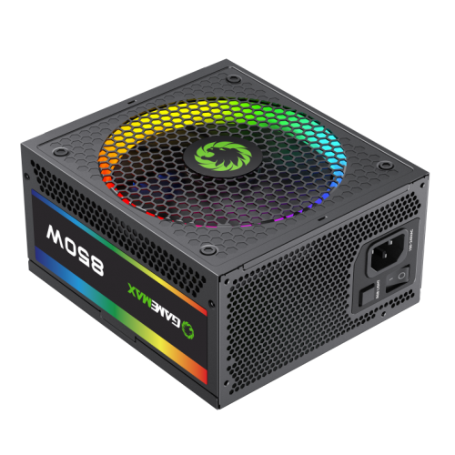 Блок живлення GAMEMAX RGB850 PRO 850W (RGB 850 PRO ATX3.0/3.1 PCIE5.0/5.1) Black (Стан нового, 745575) купити з перевіркою сумісності: огляд, характеристики, ціна у Києві, Львові, Вінниці, Хмельницькому, Івано-Франківську, Україні | інтернет-магазин TELEMART.UA фото