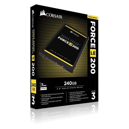 Продати SSD-диск Corsair Force Series LE200 TLC 240GB 2.5" (CSSD-F240GBLE200B) за Trade-In у інтернет-магазині Телемарт - Київ, Дніпро, Україна фото