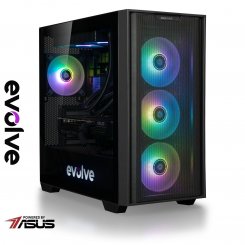 Комп'ютер EVOLVE GamePart Gold 7B (EVGP-PRMG7BR780X3DN507-D532S1TBK) Black / AMD Ryzen 7 7800X3D (4.2–5.0), 8 ядер / RTX 5070 / 32 ГБ (DDR5) / 1024 ГБ (SSD)