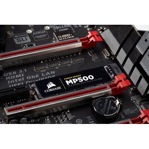 Продать SSD-диск Corsair Force Series MP500 MLC 480GB M.2 (2280 PCI-E) NVMe x4 (CSSD-F480GBMP500) по Trade-In интернет-магазине Телемарт - Киев, Днепр, Украина фото