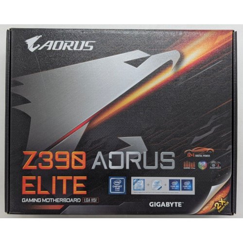 Купить Материнская плата Gigabyte Z390 AORUS ELITE (s1151-v2, Intel Z390) (Восстановлено продавцом, 745741) с проверкой совместимости: обзор, характеристики, цена в Киеве, Днепре, Одессе, Харькове, Украине | интернет-магазин TELEMART.UA фото