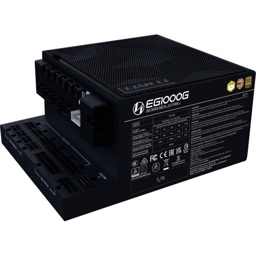 Блок живлення Lian Li Edge Gold 1000W (G9P.EG1000G.BH00.EU) Black купити з перевіркою сумісності: огляд, характеристики, ціна у Києві, Львові, Вінниці, Хмельницькому, Івано-Франківську, Україні | інтернет-магазин TELEMART.UA фото