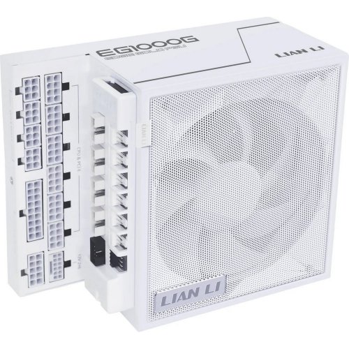 Купить Блок питания Lian Li Edge Gold 1000W (G9P.EG1000G.WH00.EU) White с проверкой совместимости: обзор, характеристики, цена в Киеве, Днепре, Одессе, Харькове, Украине | интернет-магазин TELEMART.UA фото