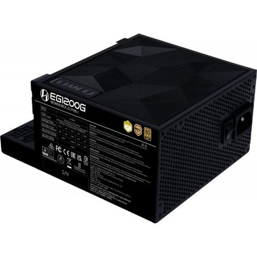 Блок живлення Lian Li Edge Gold 1200W (G9P.EG1200G.BH00.EU) Black купити з перевіркою сумісності: огляд, характеристики, ціна у Києві, Львові, Вінниці, Хмельницькому, Івано-Франківську, Україні | інтернет-магазин TELEMART.UA фото