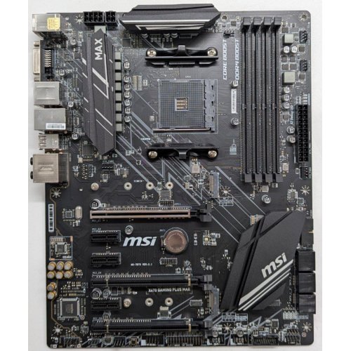 Купить Материнская плата MSI X470 GAMING PLUS MAX (sAM4, AMD X470) (Восстановлено продавцом, 745764) с проверкой совместимости: обзор, характеристики, цена в Киеве, Днепре, Одессе, Харькове, Украине | интернет-магазин TELEMART.UA фото