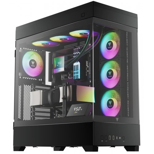 Корпус Gamdias ATLAS P1 Tempered Glass без БЖ (4712960137998) Black купити з перевіркою сумісності: огляд, характеристики, ціна у Києві, Львові, Вінниці, Хмельницькому, Івано-Франківську, Україні | інтернет-магазин TELEMART.UA фото