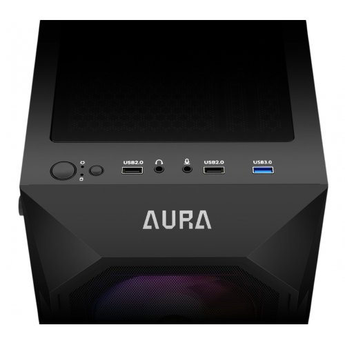 Корпус Gamdias AURA GC1 Elite ARGB Tempered Glass без БЖ (4711514500592) Black купити з перевіркою сумісності: огляд, характеристики, ціна у Києві, Львові, Вінниці, Хмельницькому, Івано-Франківську, Україні | інтернет-магазин TELEMART.UA фото