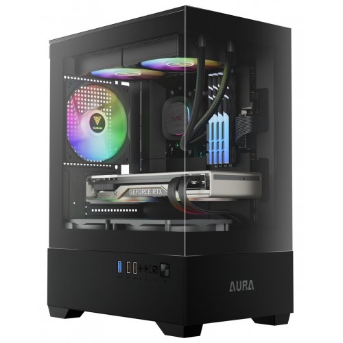 Корпус Gamdias AURA GC9M ARGB Tempered Glass без БЖ (4711514502527) Black купити з перевіркою сумісності: огляд, характеристики, ціна у Києві, Львові, Вінниці, Хмельницькому, Івано-Франківську, Україні | інтернет-магазин TELEMART.UA фото