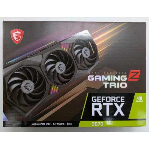 Відеокарта MSI GeForce RTX 3070 GAMING Z TRIO 8192MB (RTX 3070 GAMING Z TRIO 8G) LHR (Відновлено продавцем, 745789) купити з перевіркою сумісності: огляд, характеристики, ціна у Києві, Львові, Вінниці, Хмельницькому, Івано-Франківську, Україні | інтернет-магазин TELEMART.UA фото