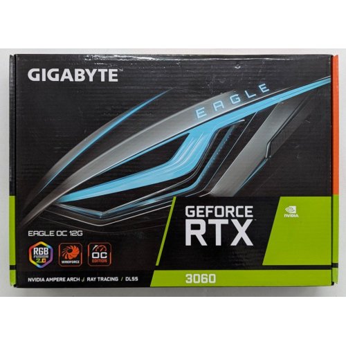 Відеокарта Gigabyte GeForce RTX 3060 EAGLE OC 12288MB (GV-N3060EAGLE OC-12GD 2.0) (Відновлено продавцем, 745792) купити з перевіркою сумісності: огляд, характеристики, ціна у Києві, Львові, Вінниці, Хмельницькому, Івано-Франківську, Україні | інтернет-магазин TELEMART.UA фото