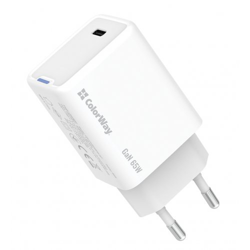 

ColorWay GaN Mini USB Type-C 65W (CW-CHS049PD-WT) White