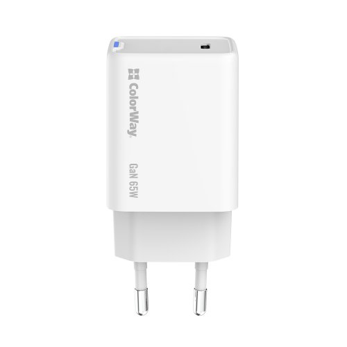 Photo ColorWay GaN Mini USB Type-C 65W (CW-CHS049PD-WT) White