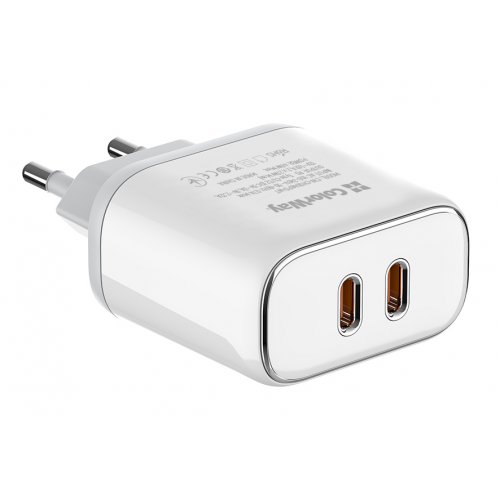 Photo ColorWay 2 x USB Type-C 40W (CW-CHS048PD-WT) White