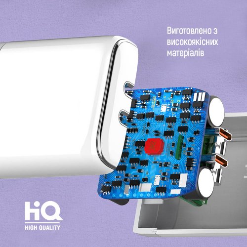 Photo ColorWay 2 x USB Type-C 40W (CW-CHS048PD-WT) White