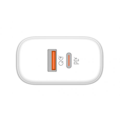 Photo ColorWay USB + USB Type-C 45W (CW-CHS042PD-WT) White