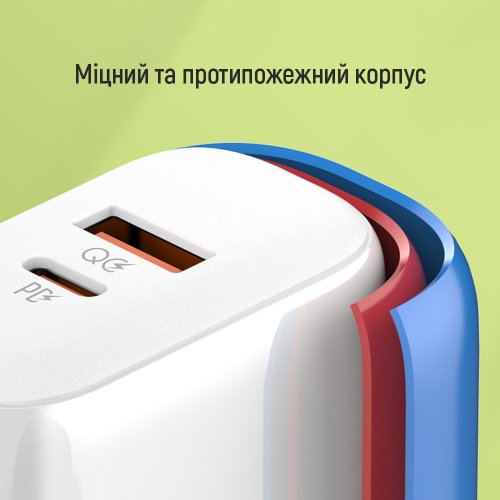 Photo ColorWay USB + USB Type-C 45W (CW-CHS042PD-WT) White