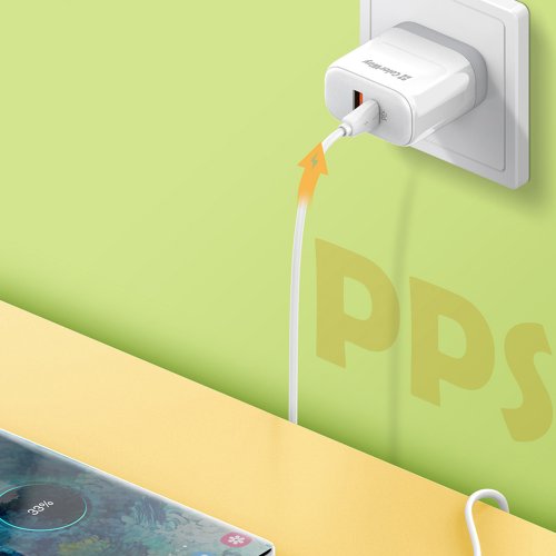 Photo ColorWay USB + USB Type-C 45W (CW-CHS042PD-WT) White