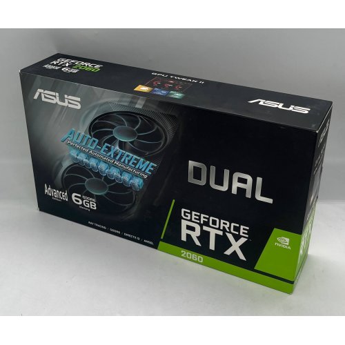 Відеокарта Asus GeForce RTX 2060 Dual Evo Advanced Edition 6144MB (DUAL-RTX2060-A6G-EVO) (Відновлено продавцем, 745817) купити з перевіркою сумісності: огляд, характеристики, ціна у Києві, Львові, Вінниці, Хмельницькому, Івано-Франківську, Україні | інтернет-магазин TELEMART.UA фото