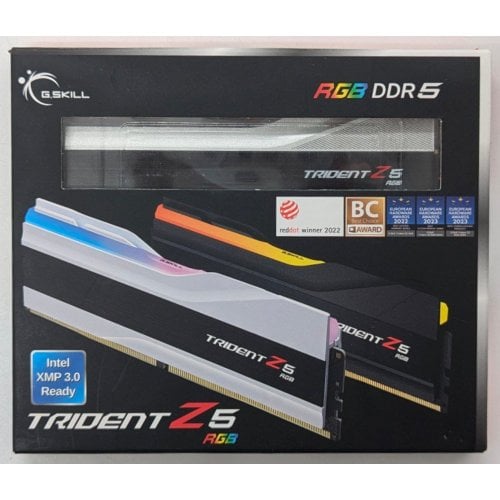 Озп G.Skill DDR5 32GB (2x16GB) 6800Mhz Trident Z5 RGB Silver (F5-6800J3445G16GX2-TZ5RS) (Відновлено продавцем, 745822) купити з перевіркою сумісності: огляд, характеристики, ціна у Києві, Львові, Вінниці, Хмельницькому, Івано-Франківську, Україні | інтернет-магазин TELEMART.UA фото