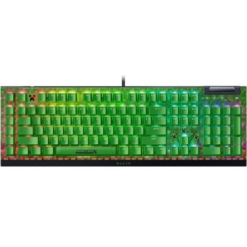 Купити Клавіатура Razer BlackWidow V4 X Green Switch Minecraft (RZ03-04704100-R3M1) Green - ціна в Києві, Львові, Вінниці, Хмельницькому, Франківську, Україні | інтернет-магазин TELEMART.UA фото