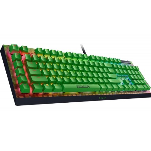 Купити Клавіатура Razer BlackWidow V4 X Green Switch Minecraft (RZ03-04704100-R3M1) Green - ціна в Києві, Львові, Вінниці, Хмельницькому, Франківську, Україні | інтернет-магазин TELEMART.UA фото