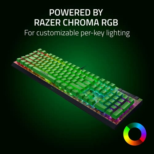 Купити Клавіатура Razer BlackWidow V4 X Green Switch Minecraft (RZ03-04704100-R3M1) Green - ціна в Києві, Львові, Вінниці, Хмельницькому, Франківську, Україні | інтернет-магазин TELEMART.UA фото