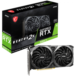 Видеокарта MSI GeForce RTX 3060 Ti VENTUS 2X OC 8192MB (RTX 3060 Ti VENTUS 2X 8G OCV1) LHR (Восстановлено продавцом, 745865)