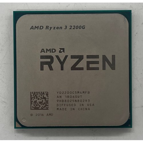 Купить Процессор AMD Ryzen 3 2200G 3.5(3.7)GHz sAM4 Tray (YD220BC5M4MFB) (Восстановлено продавцом, 745886) с проверкой совместимости: обзор, характеристики, цена в Киеве, Днепре, Одессе, Харькове, Украине | интернет-магазин TELEMART.UA фото