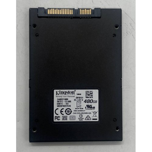 Купить Ssd-диск Kingston SSDNow A400 TLC 480GB 2.5'' (SA400S37/480G) (Восстановлено продавцом, 745892) с проверкой совместимости: обзор, характеристики, цена в Киеве, Днепре, Одессе, Харькове, Украине | интернет-магазин TELEMART.UA фото