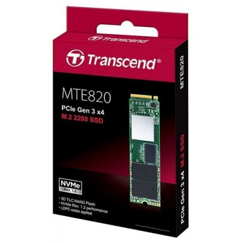 Продати SSD-диск Transcend MTE820 TLC 256GB M.2 (2280 PCI-E) NVMe x4 (TS256GMTE820) за Trade-In у інтернет-магазині Телемарт - Київ, Дніпро, Україна фото