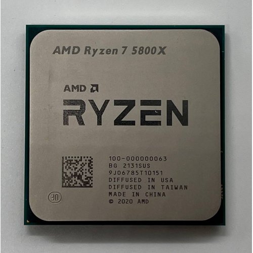 Процесор AMD Ryzen 7 5800X 3.8(4.7)GHz 32MB sAM4 Tray (100-000000063) (Відновлено продавцем, 745924) купити з перевіркою сумісності: огляд, характеристики, ціна у Києві, Львові, Вінниці, Хмельницькому, Івано-Франківську, Україні | інтернет-магазин TELEMART.UA фото