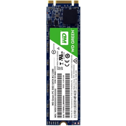 Продати SSD-диск Western Digital Green TLC 120GB M.2 (2280 SATA) (WDS120G1G0B) за Trade-In у інтернет-магазині Телемарт - Київ, Дніпро, Україна фото