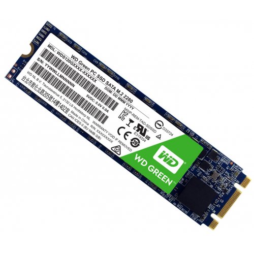 Продати SSD-диск Western Digital Green TLC 120GB M.2 (2280 SATA) (WDS120G1G0B) за Trade-In у інтернет-магазині Телемарт - Київ, Дніпро, Україна фото