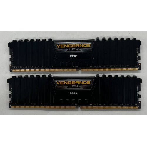 Купить Озу Corsair DDR4 32GB (2x16GB) 3600Mhz Vengeance LPX Black (CMK32GX4M2D3600C18) (Восстановлено продавцом, 745947) с проверкой совместимости: обзор, характеристики, цена в Киеве, Днепре, Одессе, Харькове, Украине | интернет-магазин TELEMART.UA фото