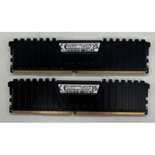 Купить Озу Corsair DDR4 32GB (2x16GB) 3600Mhz Vengeance LPX Black (CMK32GX4M2D3600C18) (Восстановлено продавцом, 745947) с проверкой совместимости: обзор, характеристики, цена в Киеве, Днепре, Одессе, Харькове, Украине | интернет-магазин TELEMART.UA фото