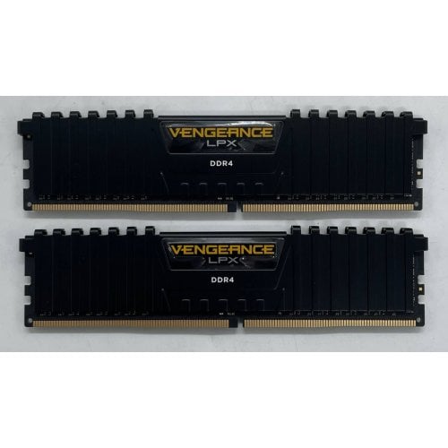 Озп Corsair DDR4 16GB (2x8GB) 3200Mhz Vengeance LPX (CMK16GX4M2B3200C16) Black (Відновлено продавцем, 746769) купити з перевіркою сумісності: огляд, характеристики, ціна у Києві, Львові, Вінниці, Хмельницькому, Івано-Франківську, Україні | інтернет-магазин TELEMART.UA фото