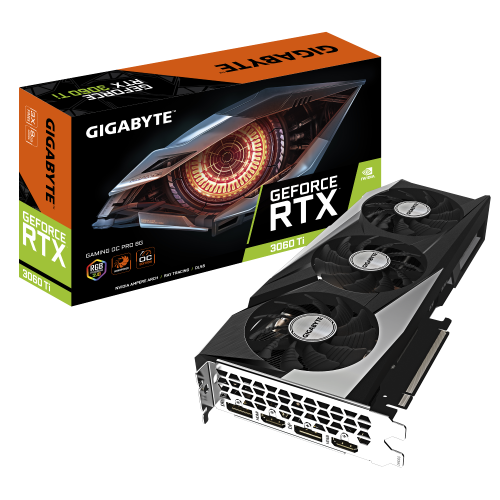 Відеокарта Gigabyte GeForce RTX 3060 Ti Gaming Pro OC 8192MB (GV-N306TGAMINGOC PRO-8GD 3.0) (Відновлено продавцем, 746827) купити з перевіркою сумісності: огляд, характеристики, ціна у Києві, Львові, Вінниці, Хмельницькому, Івано-Франківську, Україні | інтернет-магазин TELEMART.UA фото