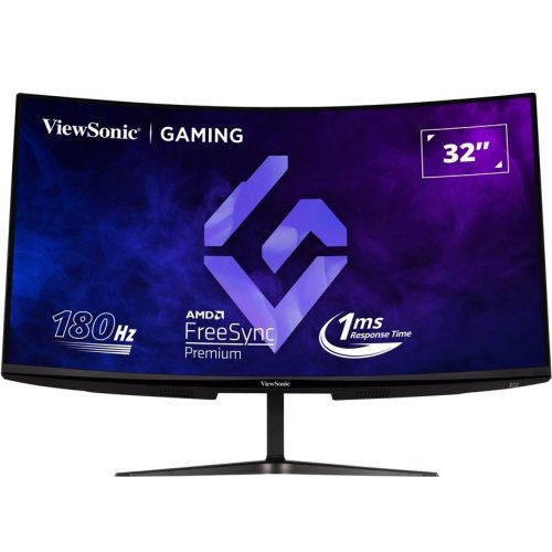 Купить Монитор ViewSonic 31.5" VX3218C-2K Black - цена в Харькове, Киеве, Днепре, Одессе
в интернет-магазине Telemart фото