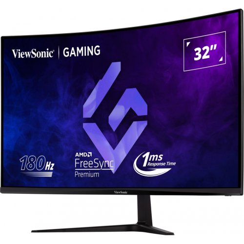 Купить Монитор ViewSonic 31.5" VX3218C-2K Black - цена в Харькове, Киеве, Днепре, Одессе
в интернет-магазине Telemart фото