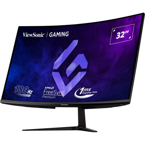 Купити Монітор ViewSonic 31.5" VX3218C-2K Black - ціна в Києві, Львові, Вінниці, Хмельницькому, Франківську, Україні | інтернет-магазин TELEMART.UA фото