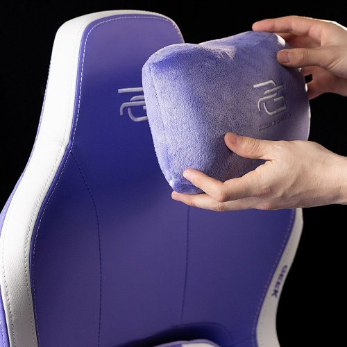 Ігрове крісло Proove Gaming Geek (GCGK00001016) White/Purple купити в Україні: Київ, Львів, Хмельницький, Тернопіль | Низька ціна, відгуки, характеристики від TELEMART фото