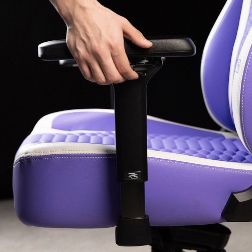 Ігрове крісло Proove Gaming Geek (GCGK00001016) White/Purple купити в Україні: Київ, Львів, Хмельницький, Тернопіль | Низька ціна, відгуки, характеристики від TELEMART фото