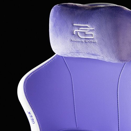 Ігрове крісло Proove Gaming Geek (GCGK00001016) White/Purple купити в Україні: Київ, Львів, Хмельницький, Тернопіль | Низька ціна, відгуки, характеристики від TELEMART фото