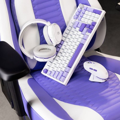 Ігрове крісло Proove Gaming Geek (GCGK00001016) White/Purple купити в Україні: Київ, Львів, Хмельницький, Тернопіль | Низька ціна, відгуки, характеристики від TELEMART фото