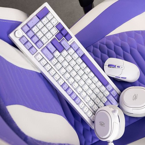 Ігрове крісло Proove Gaming Geek (GCGK00001016) White/Purple купити в Україні: Київ, Львів, Хмельницький, Тернопіль | Низька ціна, відгуки, характеристики від TELEMART фото