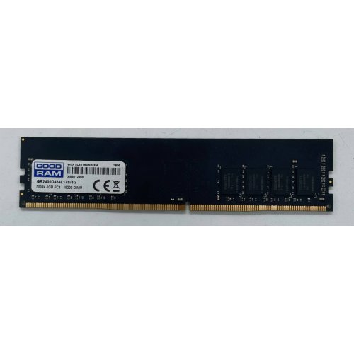 Озп GoodRAM DDR4 4GB 2400Mhz (GR2400D464L17S/4G) (Відновлено продавцем, 747180) купити з перевіркою сумісності: огляд, характеристики, ціна у Києві, Львові, Вінниці, Хмельницькому, Івано-Франківську, Україні | інтернет-магазин TELEMART.UA фото