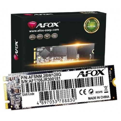 Продать SSD-диск AFOX TLC 128GB M.2 (2280 SATA) (AFSNM2AW128G) по Trade-In интернет-магазине Телемарт - Киев, Днепр, Украина фото