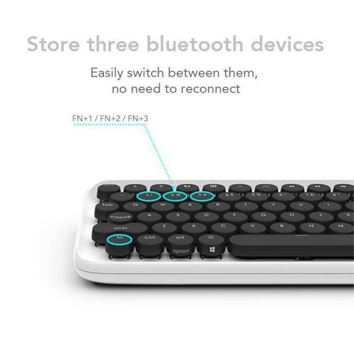 Купити Клавіатура Lofree EH112S Mechanical Bluetooth (LO-6922694811127) Pure White - ціна в Києві, Львові, Вінниці, Хмельницькому, Франківську, Україні | інтернет-магазин TELEMART.UA фото