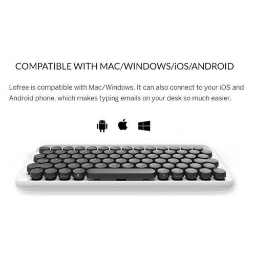 Купити Клавіатура Lofree EH112S Mechanical Bluetooth (LO-6922694811127) Pure White - ціна в Києві, Львові, Вінниці, Хмельницькому, Франківську, Україні | інтернет-магазин TELEMART.UA фото