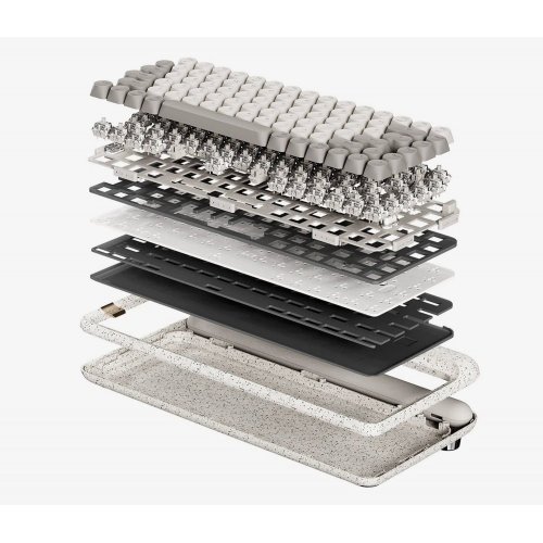 Купити Клавіатура Lofree OE914 ZERO ARTZ Mechanical Linear Switches Wireless (LO-6922694806505) White - ціна в Києві, Львові, Вінниці, Хмельницькому, Франківську, Україні | інтернет-магазин TELEMART.UA фото